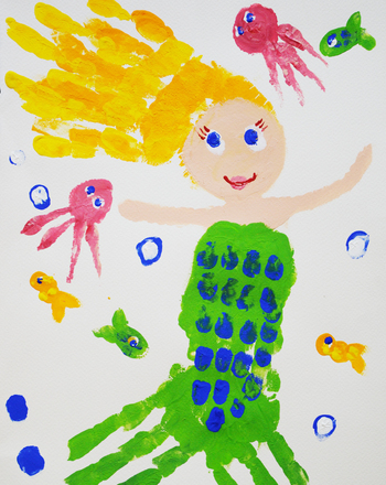 preschool summer craft mermaid 