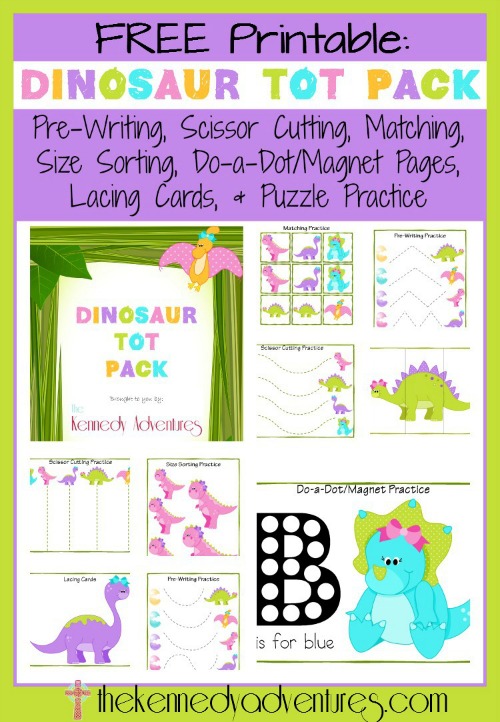 FREE Dinosaur Printable Pack for Toddlers and Preschoolers