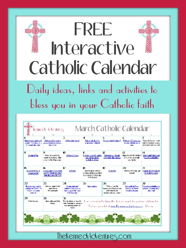 Catholic Family Calendar Archives The Kennedy Adventures!