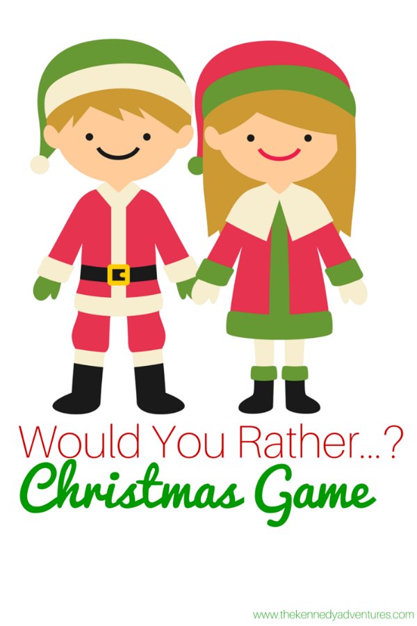 Printable Christmas Would You Rather Questions for Kids