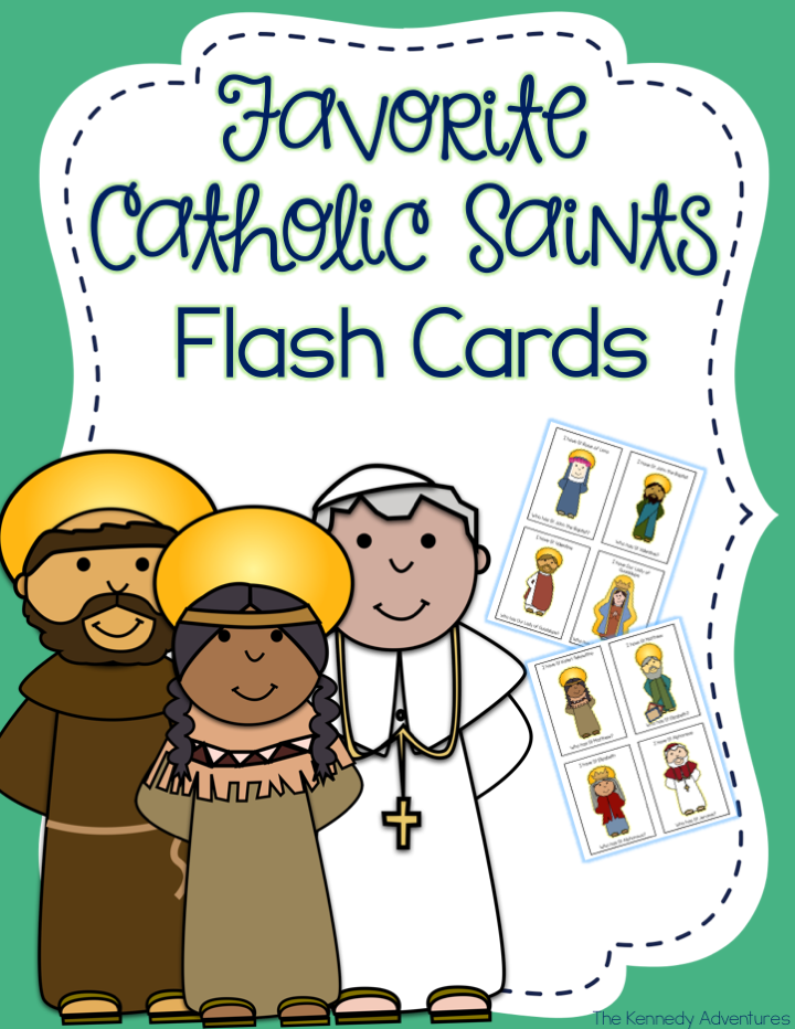 Catholic Saint Flashcards - Perfect for Homeschooling Families