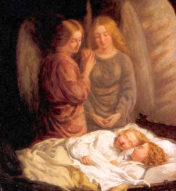 Guardian Angels watching over twins , angels, Guardian Angels