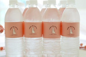 personalized water bottles for baby shower 