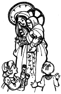 Mary coloring page