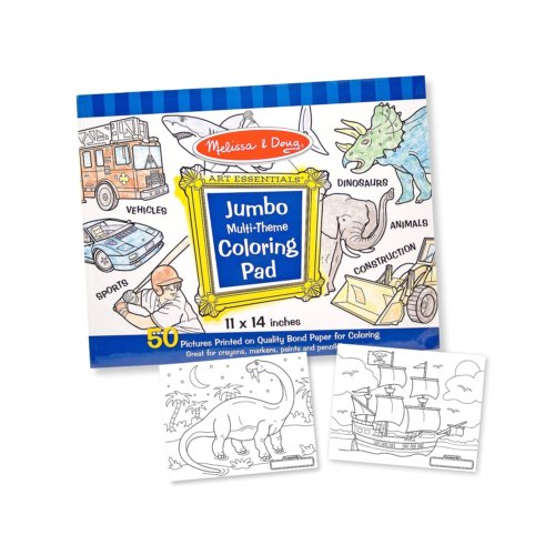 Melissa and DOug coloring pad for boys 