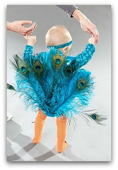 easy peacock costume 