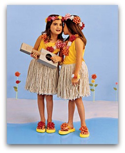 hula dancer costume DIY