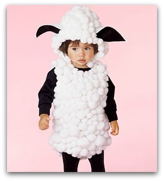 DIY Lamb costume 
