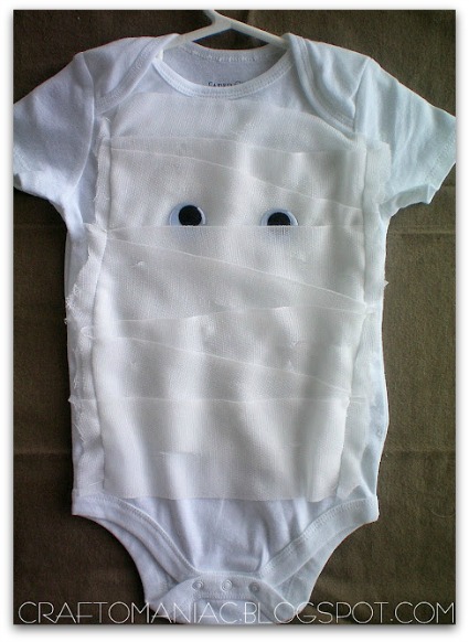 DIY Mummy baby costume 