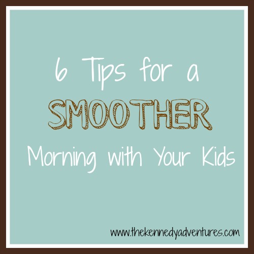 tips for mornings with children 