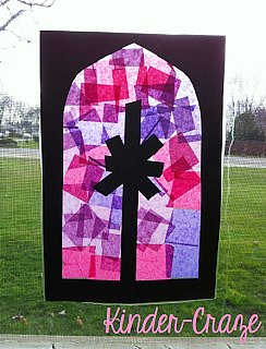 Advent window decoration crafts 