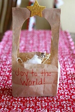 Joy to the World manger craft