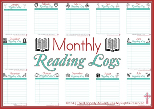 Reading Log Printable Month