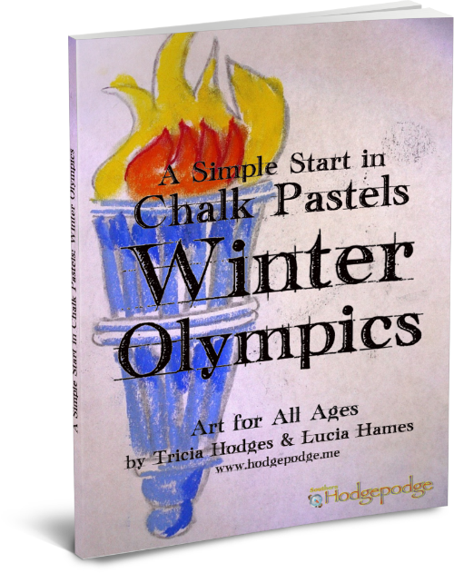 chalk pastels for the Winter Olympics 