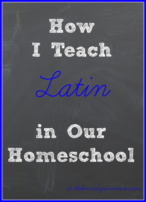 how we teach Latin in our homeschool