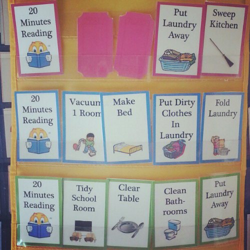 chore chart for children 