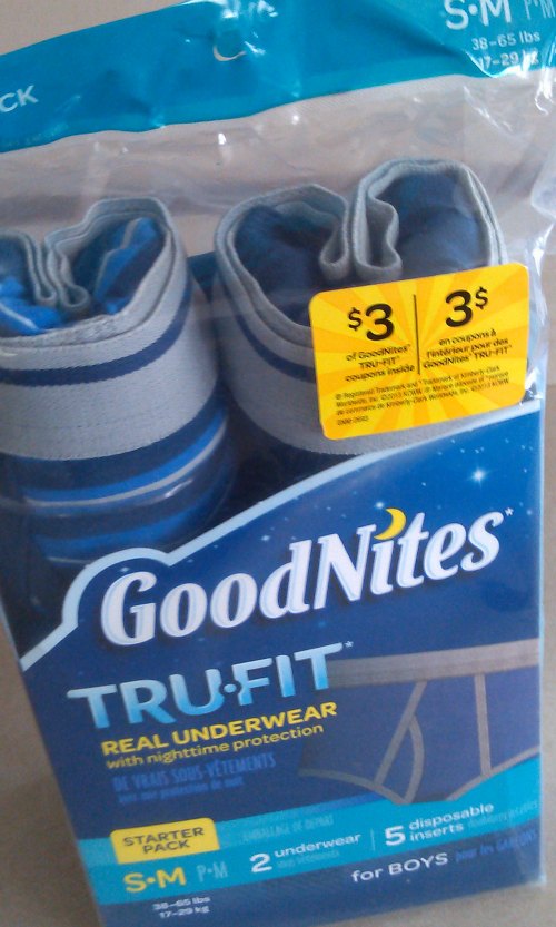 good nites truefit real underwear