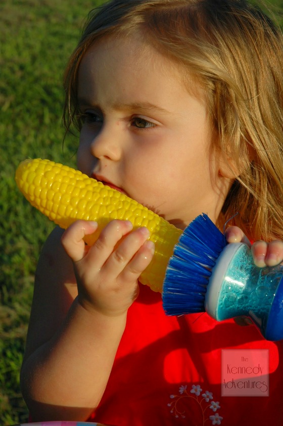 fruits and vegetable sensory play #playfulpreschool