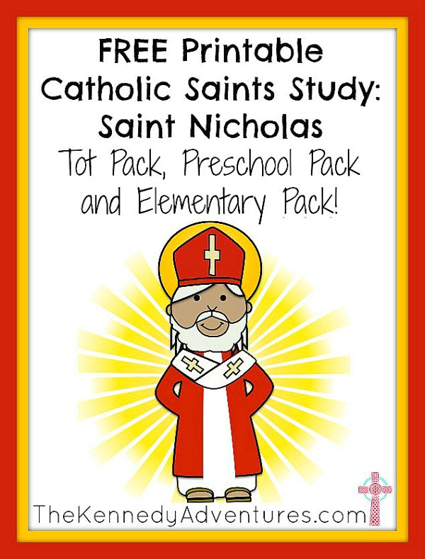 Free Saint Nicholas Printable Packs for Children The Kennedy Adventures!