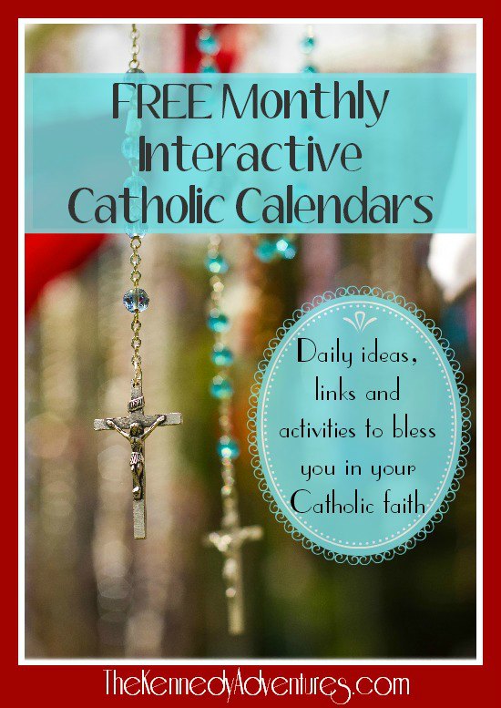 Catholic family calendar