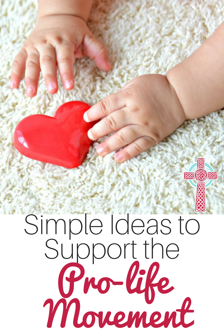 Want to support the prolife movement, but aren't sure how? Take a look at these ideas, perfect for busy moms. 