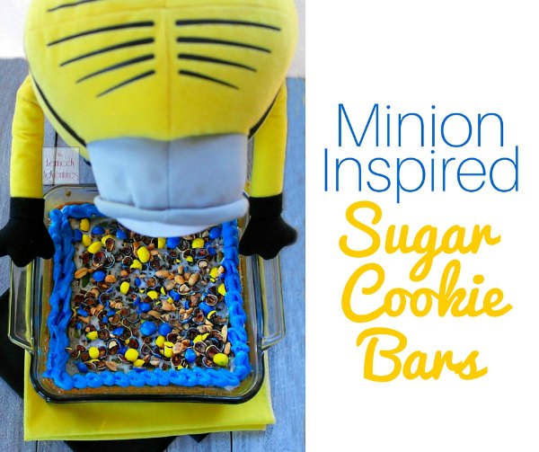 Minion inspired Sugar Cookie Bars 