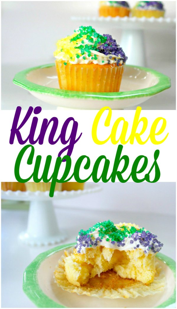 king cake cupcakes
