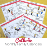 A Printable Catholic Family Calendar to Make Your Life Easier