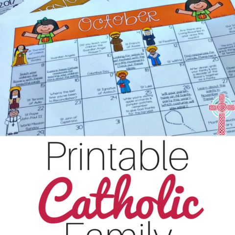 Trying to live the liturgical year with your children? Pick up these FREE Catholic Family Calendar printables and make your life a little simpler.