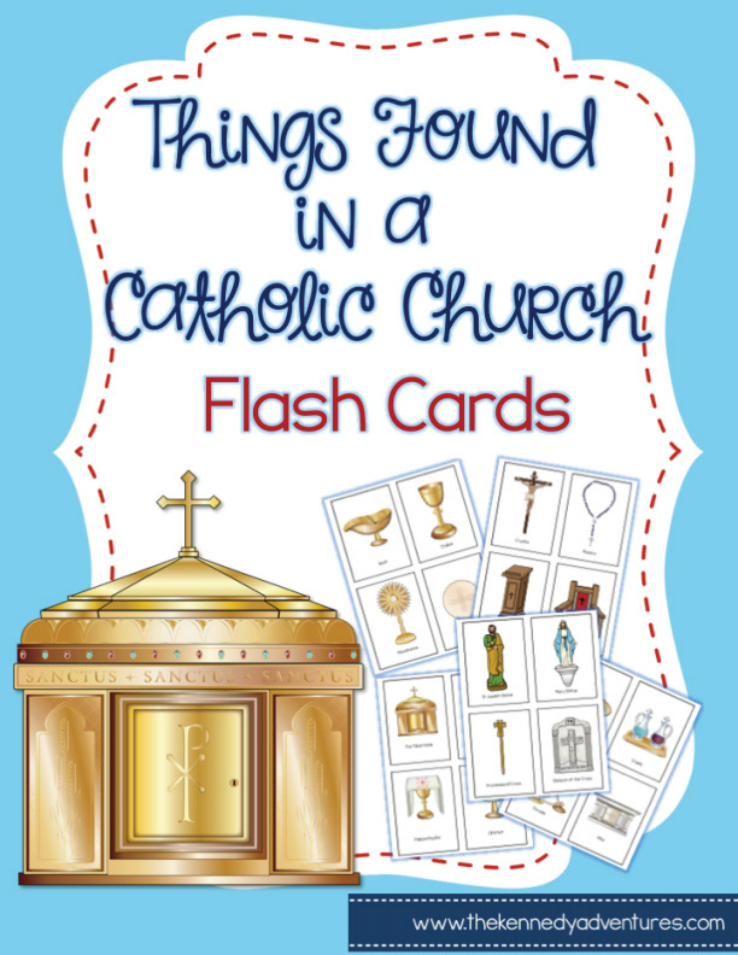 Things Found in a Catholic Church Flash Cards