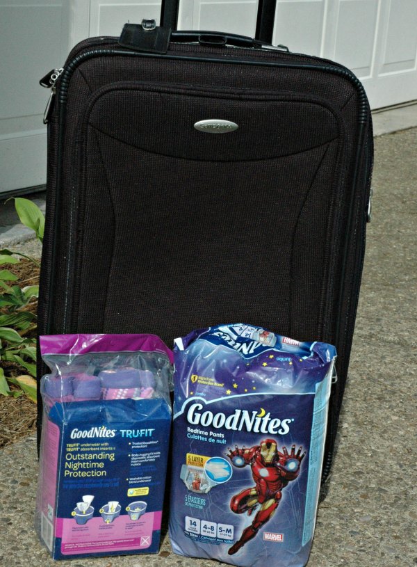 packing with goodnites #Resteasysolutions.