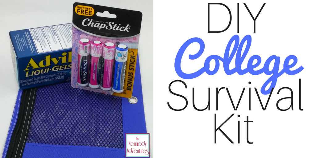 College Survival Kit -- make sure your college students are taking care of themselves with this easy DIY Kit! #Healthy4School