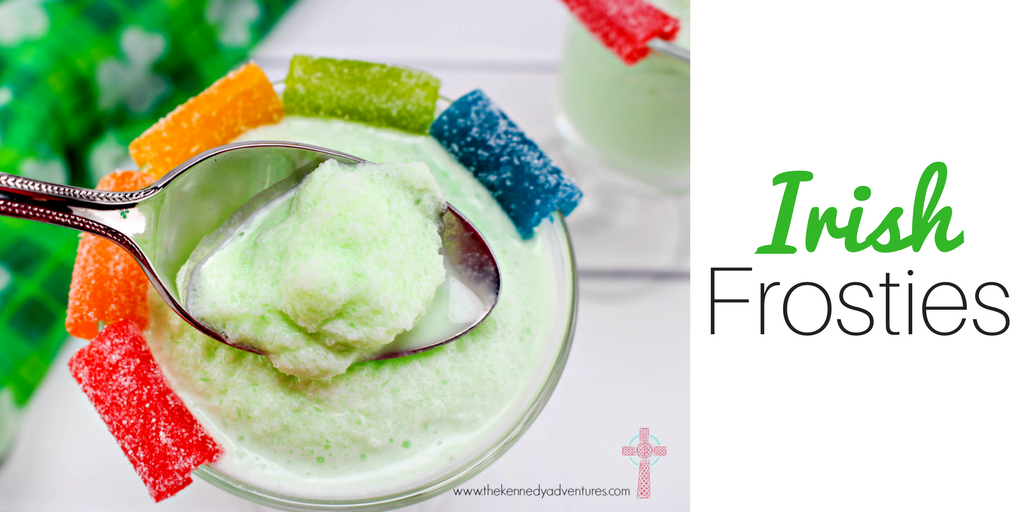 Irish Frosties are the perfect dessert for your Saint Patrick's Day party!