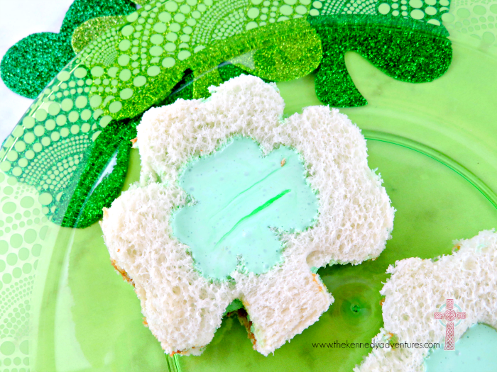 Make your Saint Patrick celebrations loads of fun with these Shamrock Sandwiches!