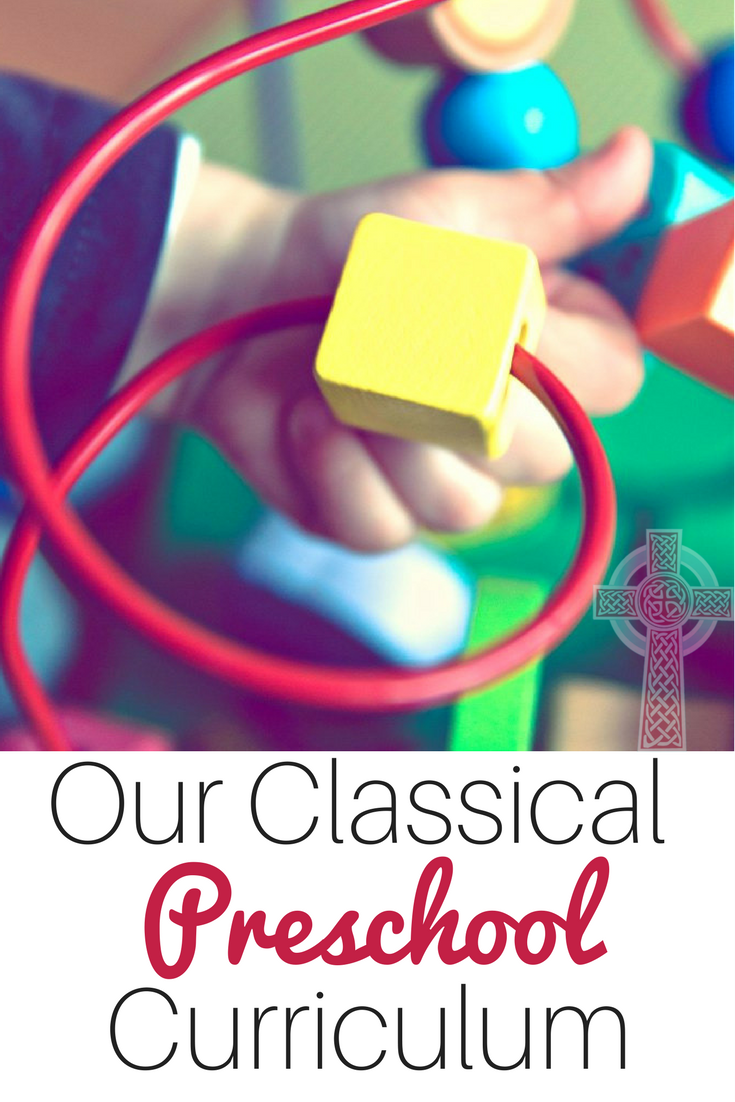 Come and take a look at our choices for our classical Christian curriculum for preschool at home. 