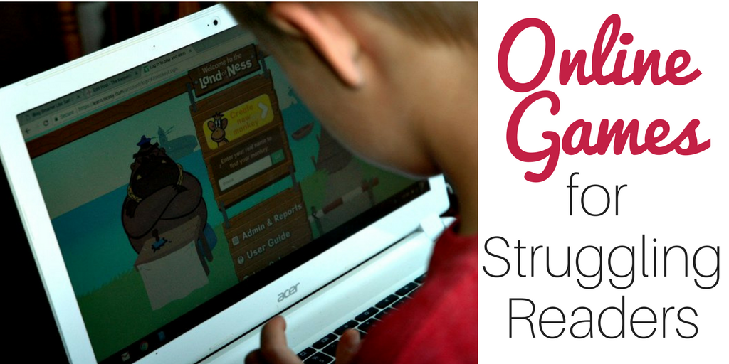 Looking for Online Games for Struggling Readers? Hop over and see how we use online games to increase reading fluency.