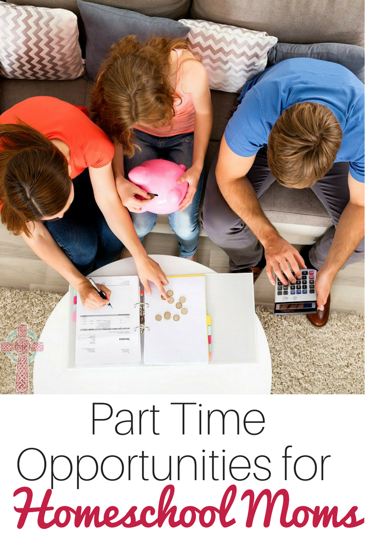 Homeschool Moms, do you need to make money part time to supplement your budget? Don't miss these ideas. 