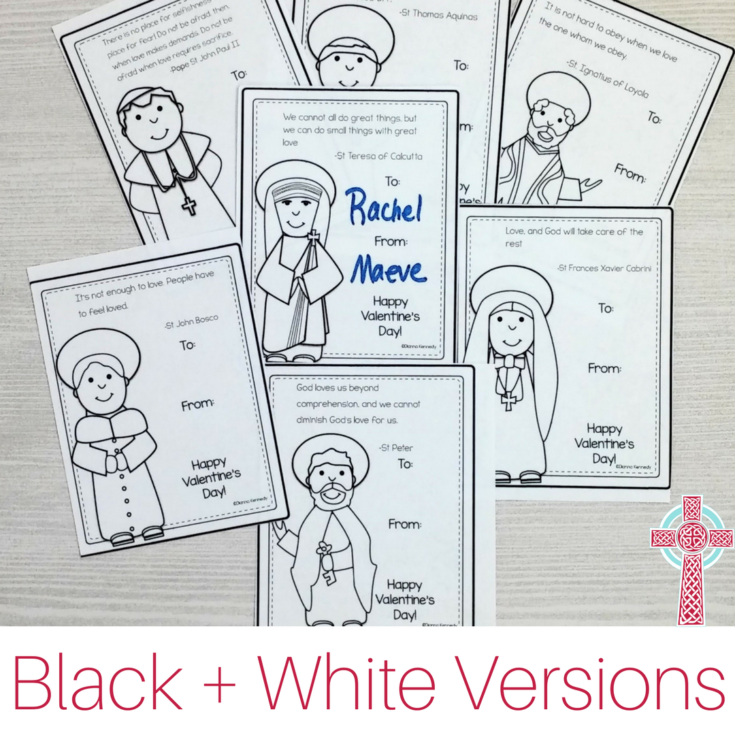 Printable Catholic Valentines The Kennedy Adventures 