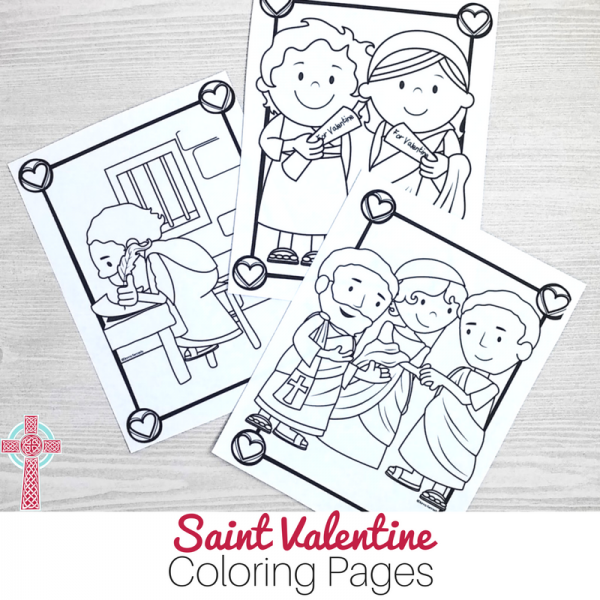 Saint Valentine Coloring Pages for Catholic Kids