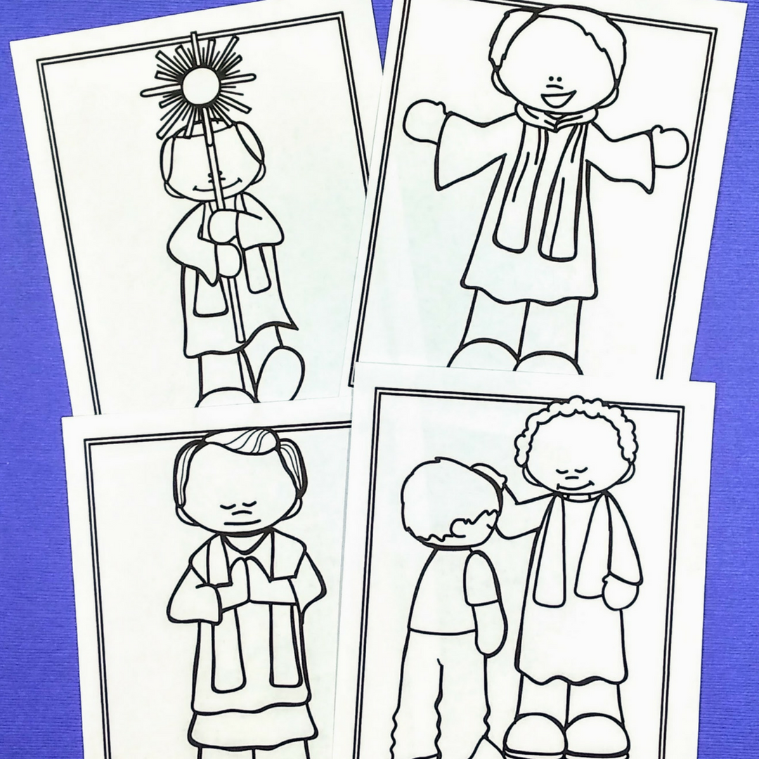 Priest Coloring Pages for Catholic Kids - No Prep, Just Print and Go!