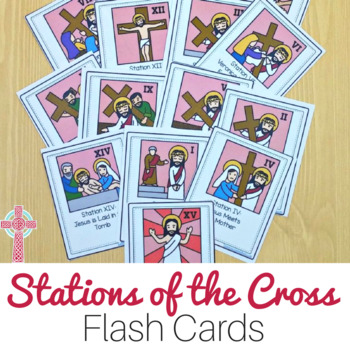 Stations of the Cross flash cards for Catholic children