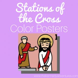 Stations of the Cross Color Posters