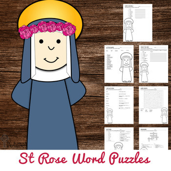 st rose of lima word puzzles