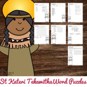 St Kateri Tekawitha Word Puzzles