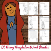 Saint Mary Magdalene Word Puzzles - The Kennedy Adventures!