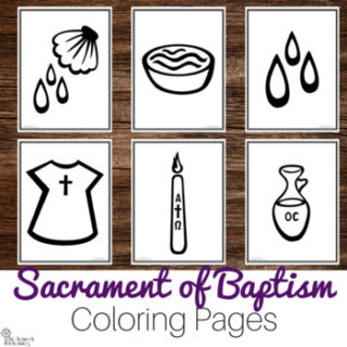 Catholic Sacrament: Baptism Coloring Pages - The Kennedy Adventures!