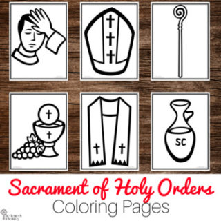 Catholic Sacraments: Holy Orders Coloring Pages - The Kennedy Adventures!