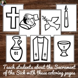 Catholic Sacraments: Sacrament of the Sick Coloring Pages - The Kennedy ...