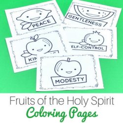 fruits of the holy spirit coloring pages