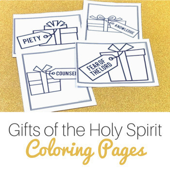 gifts of the holy spirit coloring pages